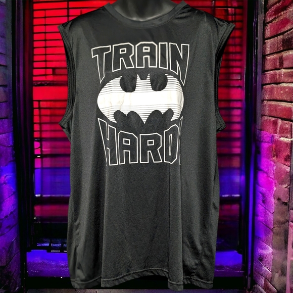 Batman "Train Hard" Muscle Shirt - Picture 1 of 4